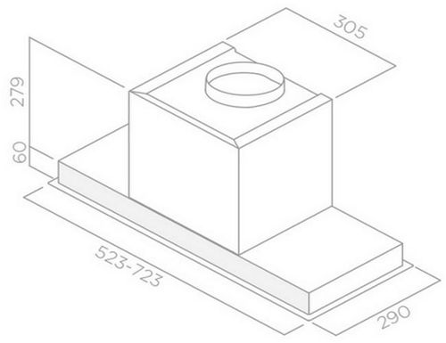 купить Вытяжка Elica HIDDEN 2.0 IX/A/60 в Кишинёве 