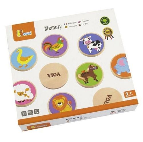 купить Игрушка Viga 51308 Memory Set Animals в Кишинёве 