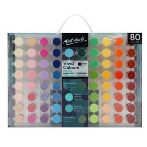 купить Набор для творчества Mont Marte PMHS0051 Set vopsele acrilice 80buc в Кишинёве 