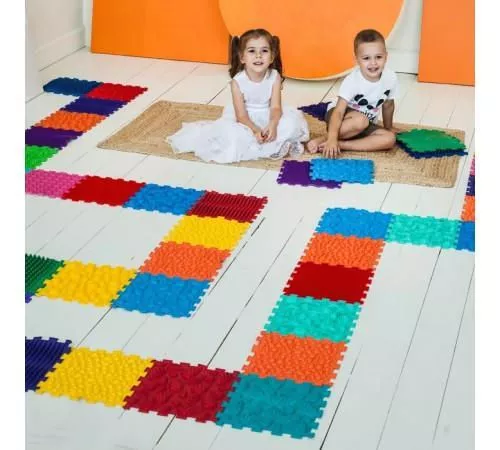 купить Коврик игровой Ortek 10451 коврик-пазл ортопедический -массажный 14эл 26x26cm в Кишинёве 