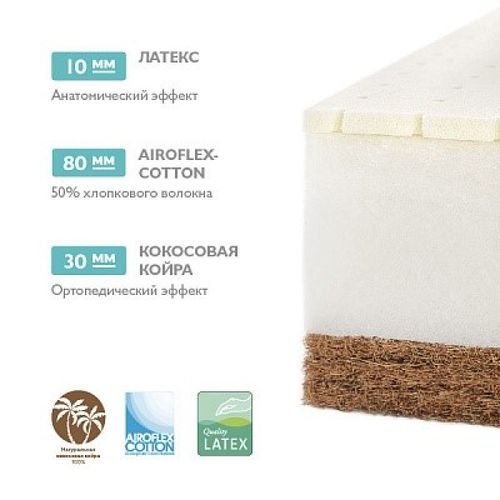 Saltea pentru copii Eco Lat 120x60x12cm 