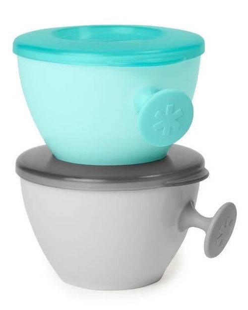 Set 2 boluri ergonomice Skip Hop Soft Gri + Turquoise 