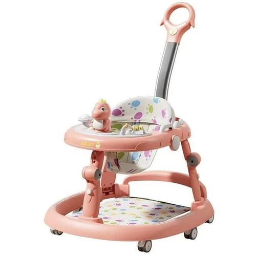купить Ходунок Richi (69359) Premergator roz cu maner (JBWK518) в Кишинёве 