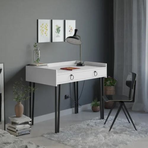 cumpără Masă de birou Trendy Burete Alb, 100x81x62cm (GTR000993) în Chișinău 