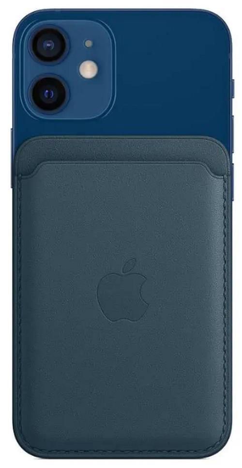 cumpără Husă pentru smartphone Apple iPhone Leather Wallet with MagSafe Baltic Blue MHLQ3 în Chișinău 