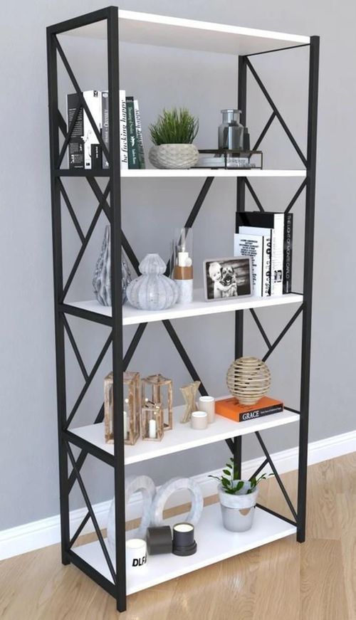 купить Офисный стеллаж Remaks 5 Shelf Metal White в Кишинёве 