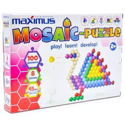 cumpără Joc educativ de masă Maximus MX9106 Set de joc Mozaică-puzzle 100 elem. în Chișinău 