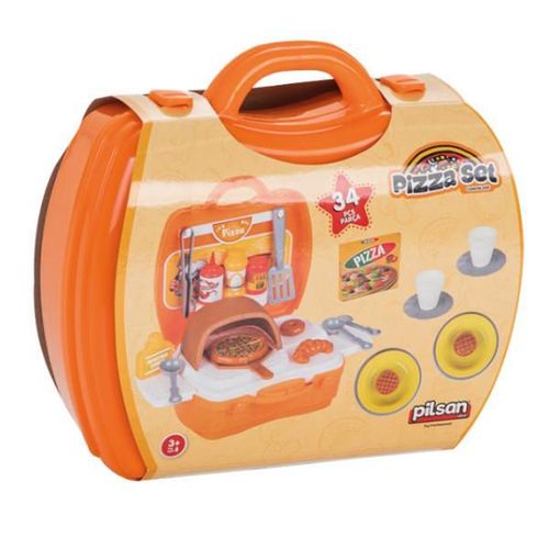 cumpără Bucătărie și veselă de jucărie Pilsan 06045 Set Pizza cu valiză de transport, 34piese în Chișinău 