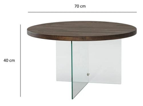 купить Журнальный столик Trendy Serenity, Transparent, Nuc в Кишинёве 