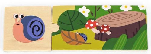 купить Головоломка Viga 44675 Joc de puzzle Cine și unde locuiește 24 elem. в Кишинёве 