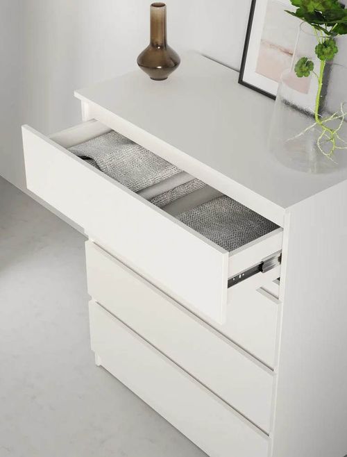 cumpără Comodă MebelStar NEO 4S 80x43x98 White (MBS-1070) în Chișinău 