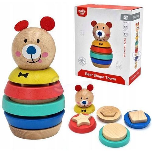 cumpără Puzzle miscellaneous 11906 piramida din lemn Ursulet 57245 în Chișinău 