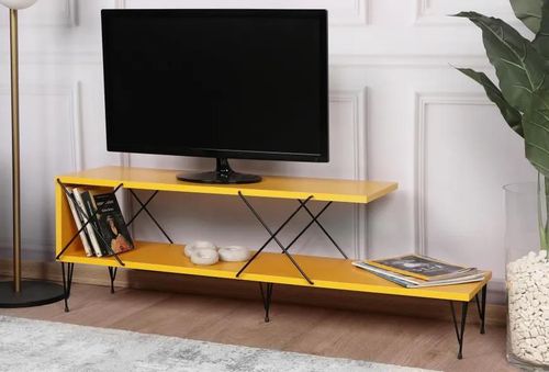 купить Тумба напольная для TV Trendy Strada Galben, 120x40x30cm (GTR000211) в Кишинёве 