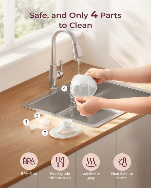 cumpără Pompă pentru sân Momcozy BP272-GR70BA-B Pompa de san electrica M5 Grey în Chișinău 