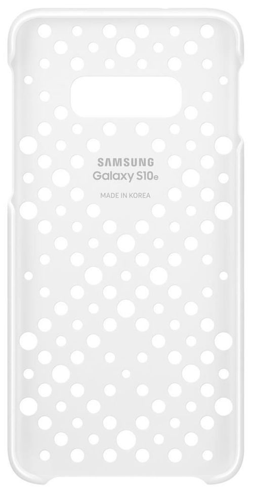 купить Чехол для смартфона Samsung EF-XG970 Pattern Cover Galaxy S10e White&Yellow в Кишинёве 