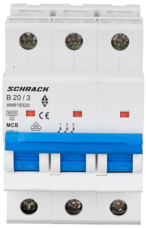 cumpără Întrerupător diferențial Schrack Technik AM618316 (MCB) Amparo 6kA, B 16A, 3P în Chișinău 