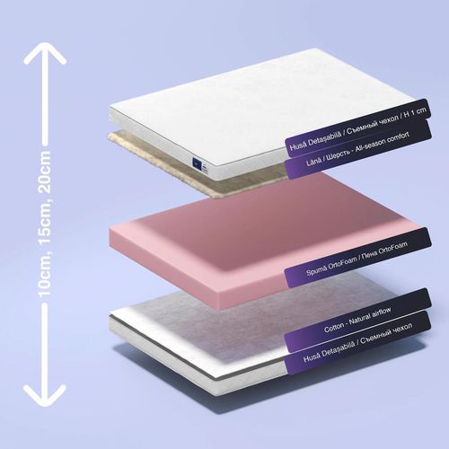купить Ортопедический матрас Almir Orto Foam 10cm 180x190 в Кишинёве 