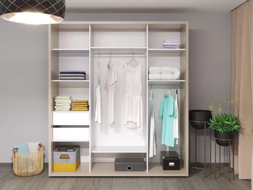 cumpără Dulap Bayro Parma 2000x2250x600 серый камень, купе în Chișinău 