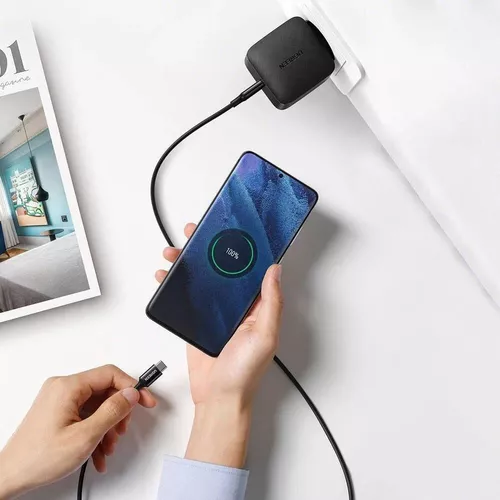 купить Зарядное устройство сетевое Ugreen 70817 GaN Quick Charger 1xType-C 65W, Black в Кишинёве 