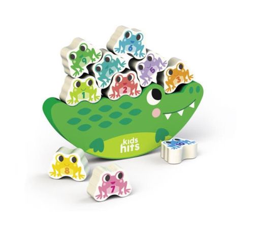 купить Игрушка Kids Hits KH20/033 Деревянная игрушка весы Crocodile в Кишинёве 