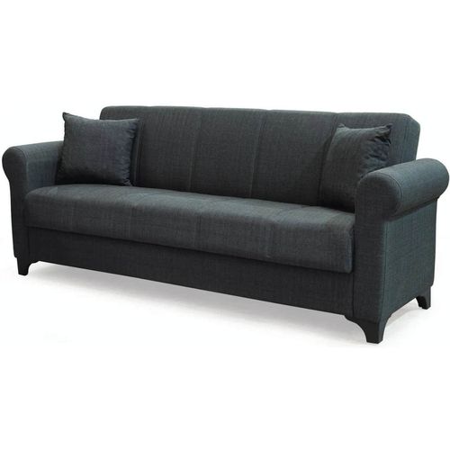 купить Диван Trendy Ares, extensibila cu lada de depozitare, 215x80x80cm, Gri inchis в Кишинёве 