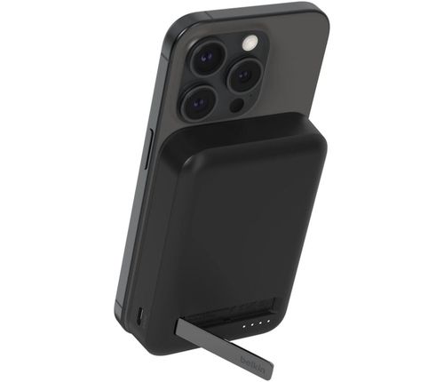 cumpără Acumulator extern USB (Powerbank) Belkin BPD008BTBK 10k Qi2 MagSafe Compatible Powerbank with kickstand, Black în Chișinău 