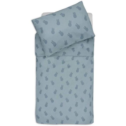 cumpără Lenjerie de pat pentru copii Jollein 003-005-68053 Set Huse de plapuma si perna Miffy Shadow Sea Green, 100x140 cm în Chișinău 