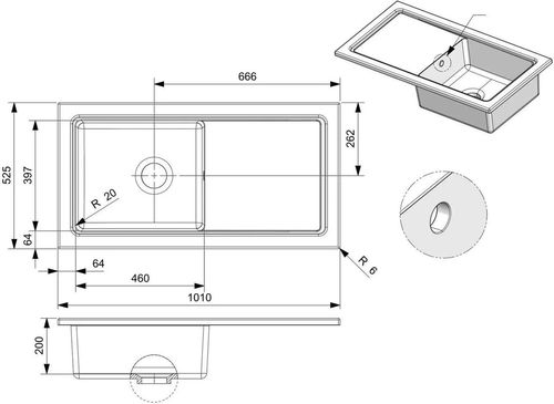 cumpără Chiuvetă bucătărie Reginox R38253 RL 504 CW II în Chișinău 
