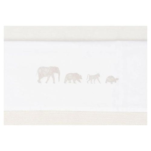 cumpără Lenjerie de pat pentru copii Jollein 008-524-67044 Cearsaf pentru patut Animals Nougat, 120x150cm în Chișinău 