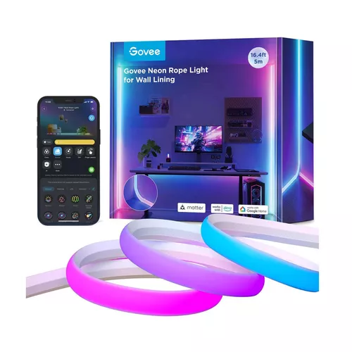 купить Лента LED Govee Light Strip Neon Rope Light for Wall Lining 5m (H66413D1) в Кишинёве 