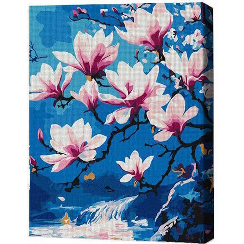 купить Картина по номерам BrushMe RMG0012FC 30x40 см (без упаковки) Величественная магнолия в Кишинёве 
