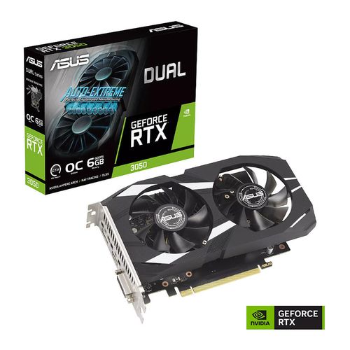 cumpără Placa video ASUS DUAL-RTX3050-O6G, GeForce RTX3050 6GB GDDR6, 96-bit, GPU/Mem speed 1537/14Gbps, PCI-Express 4.0, DVI-D/HDMI 2.1/Display Port 1.4a (placa video/видеокарта) în Chișinău 