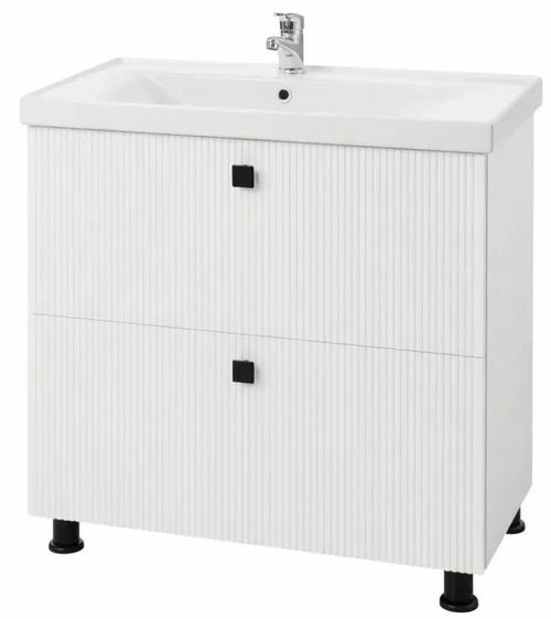 cumpără Dulap pentru lavoar Mashtab 12090 Toledo (Sava) cu 2 sertare 800x470x850 Alb în Chișinău 