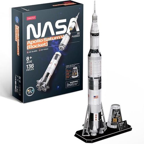 купить Конструктор Cubik Fun DS1059h 3D Puzzle Apollo Saturn V Rocket в Кишинёве 