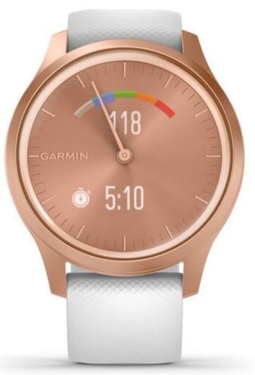 cumpără Fitness-tracker Garmin vivomove Style, S/E EU, Rose Gold, White, Silicone în Chișinău 