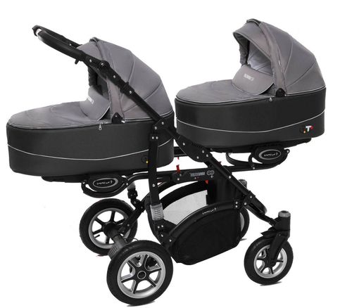 купить Детская коляска Babyactive Twinni 3в1 Silver в Кишинёве 