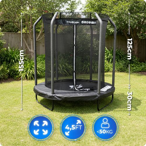 cumpără Trambulină Thunder INSIDE ELITE 4.5FT (140cm) Black în Chișinău 