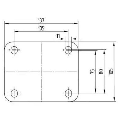 cumpără Roabă Lider-Tech 70810200 Roata pivotanta 708 în Chișinău 