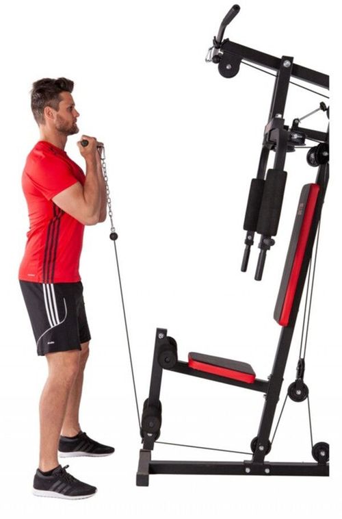 купить Скамья для силовых упражнений Motive Fitness By U.N.O Challenge Multi Gym, черно-красный, универсальный размер в Кишинёве 