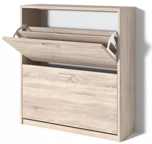 купить Полка для обуви Fabrik Home Тумба для обуви 2 дверцы / 800 дуб сонома в Кишинёве 