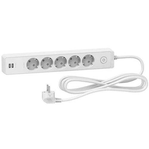купить Удлинитель электрический Schneider ST945U3W Prelungitor 5 locuri+2 usb+intr. 16X3m в Кишинёве 