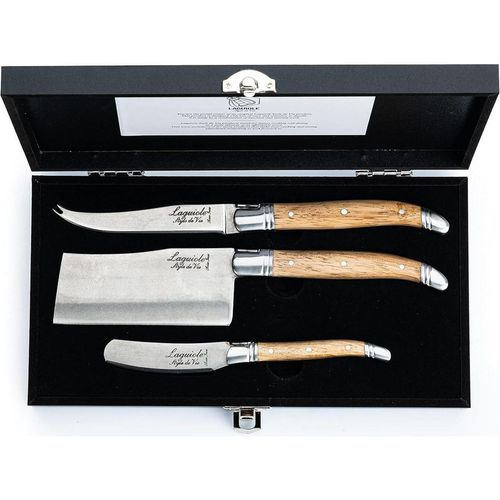 cumpără Set cuțite Laguiole Luxury Line 3 Cheese Knives Olive set 3 buc. in cutie lemn în Chișinău 
