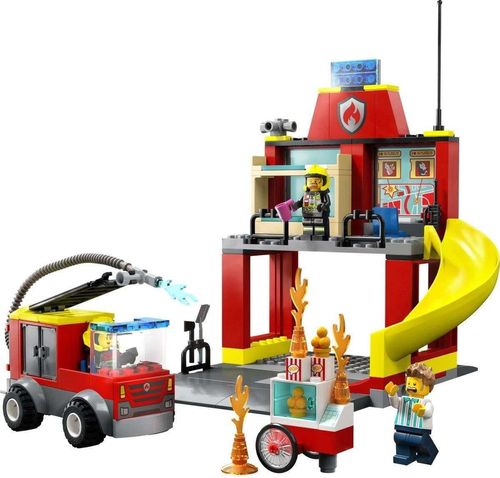 cumpără Set de construcție Lego 60375 Fire Station and Fire Truck în Chișinău 