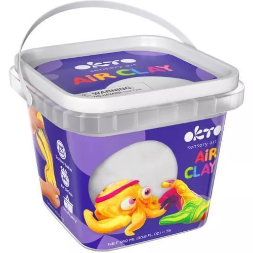 cumpără Set de creație Okto 20012-OK Plastilină ușoară în găletușă, Alb în Chișinău 