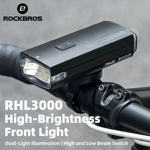 купить Аксессуар для велосипеда Rockbros 24710008001 Lanterna frontala pentru bicicleta 3000LM, cu bateria externa в Кишинёве 