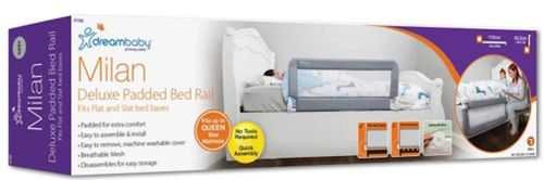 купить Кроватка Dreambaby G7700 Барьер на кровать Milan серый в Кишинёве 