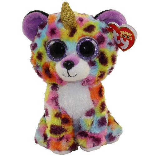 купить Мягкая игрушка TY TY36284 GISELLE rainbow leopard with horn 15 cm в Кишинёве 