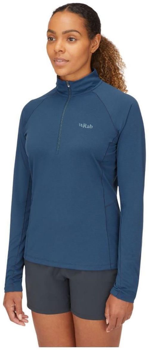 купить Одежда для спорта Rab Tricou dame Sonic LS Zip Tempest Blue 10 (QBL-04-TMB-10) в Кишинёве 