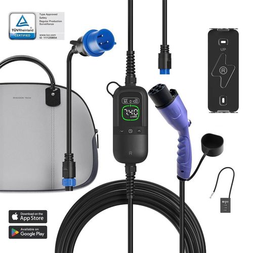 cumpără Stație de încărcare Rheidon Tech PC200-Pro-7K4-GBT Încărcător portabil p/u mașini electrice GB/T, 7.2 kW, 32A, 230V (Monofazat) în Chișinău 