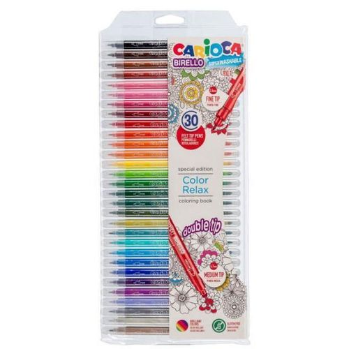 cumpără Set de creație Carioca 42841 Set carioci Birello, varf dublu, 30buc în Chișinău 